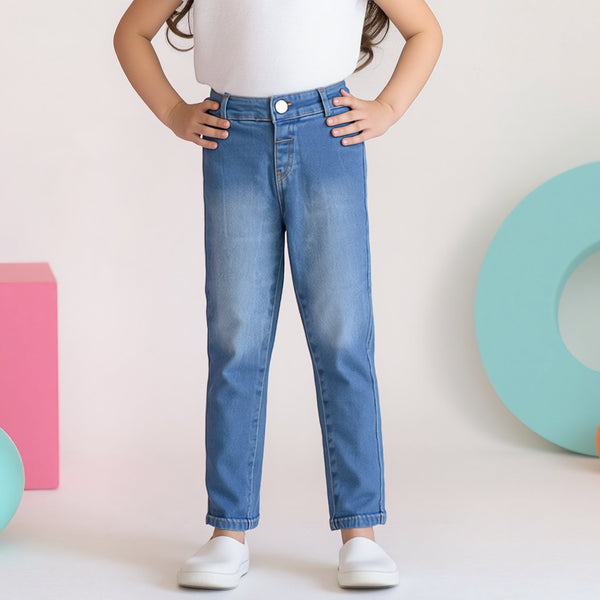 Baby Girl Light Blue denim jagging