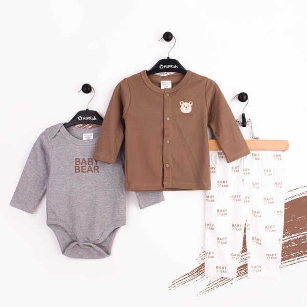 Baby boy 3 Piece Set Baby Bear