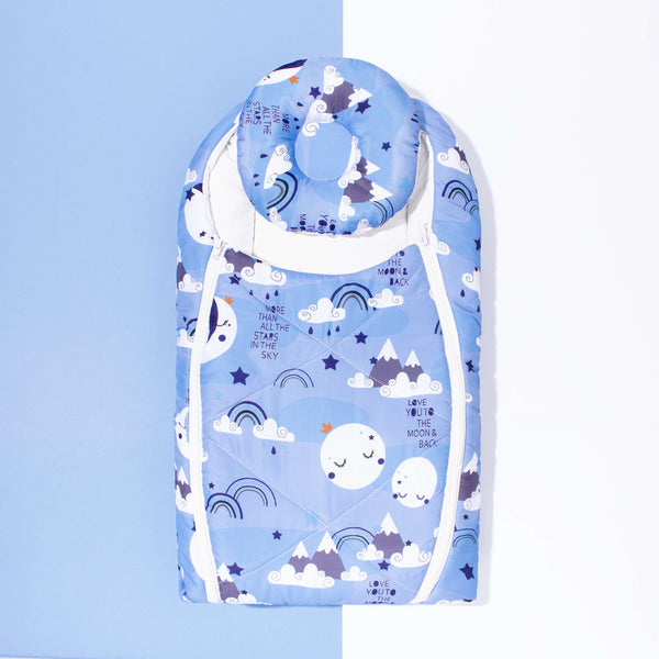 Baby Boy 2 Piece Carrynest Double Side Zip Blue All Stars in the Sky