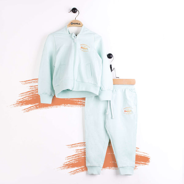 Bench Girl 2 Piece Sea Green Track Suit with hoodie