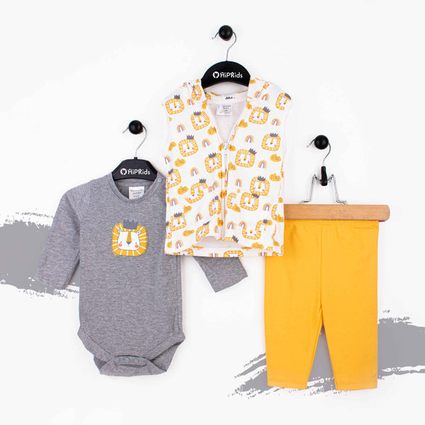 Wonder-Child 3 Piece Set Zipper Roar