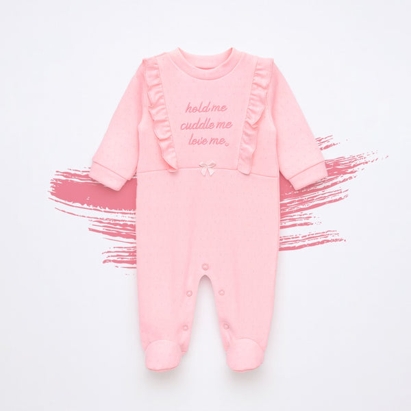 Baby Girl Pink Love Me Full romper