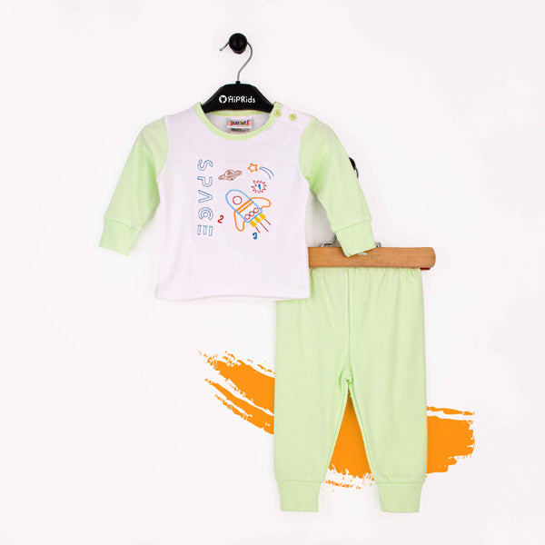 Baby boy 2 Piece set Green Space