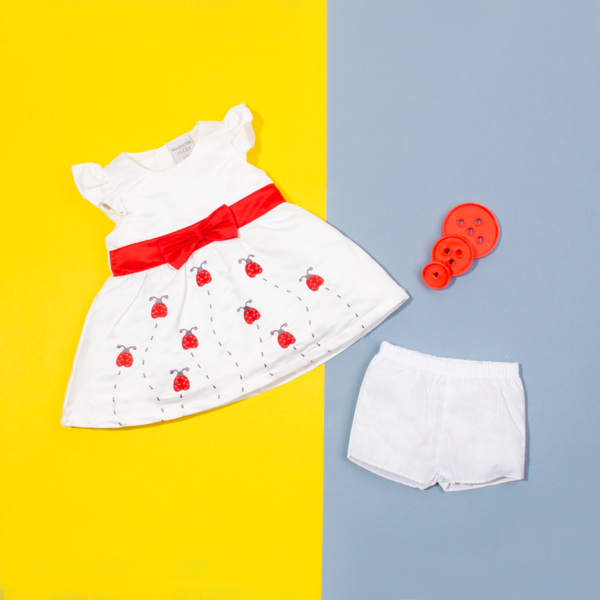 Wonder-Child Baby Girl 2 Piece Set Red Bow