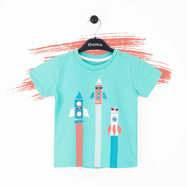 Mother-care Baby Boy Rocket Print T-Shirt