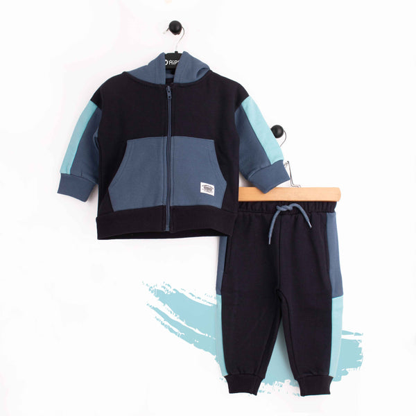 Baby Boy 2 piece Set Navy Blue / Multi Track suit