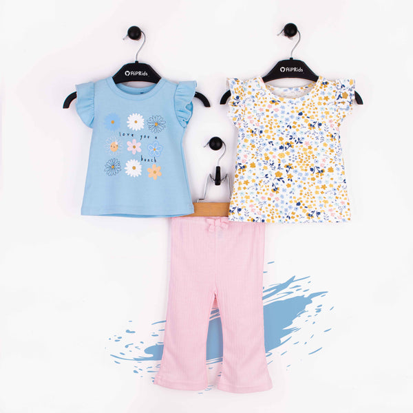 Baby Girl 3 Piece Set I love you a bunch