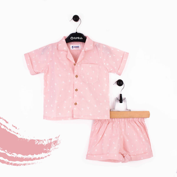 Baby Unisex 2 Piece Safari Set Pink Print