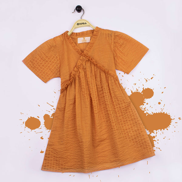 Girl Mustard Frock Style Long Top