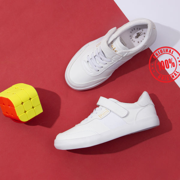 Polo-R.L White Stick-on shoes