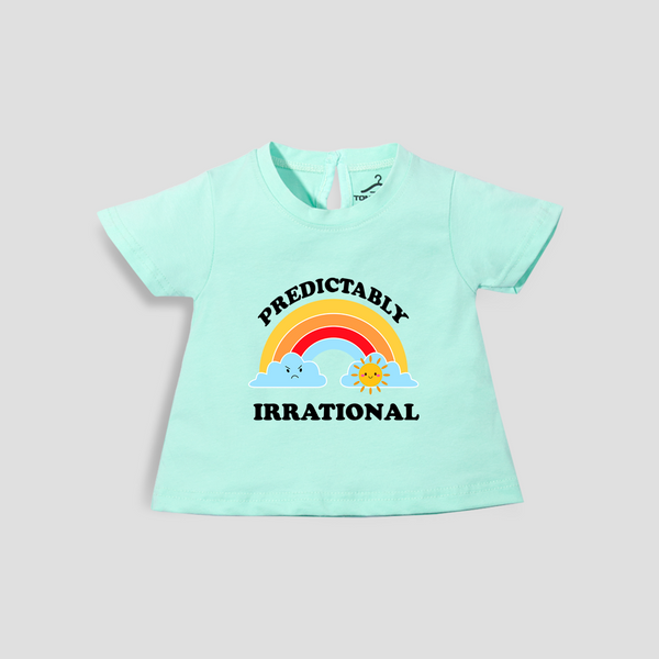 Baby Girl T-Shirt Top Sea Green Rainbow Clouds Print