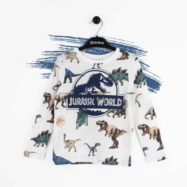 Boy Full Sleeves T-Shirt Dinosaur