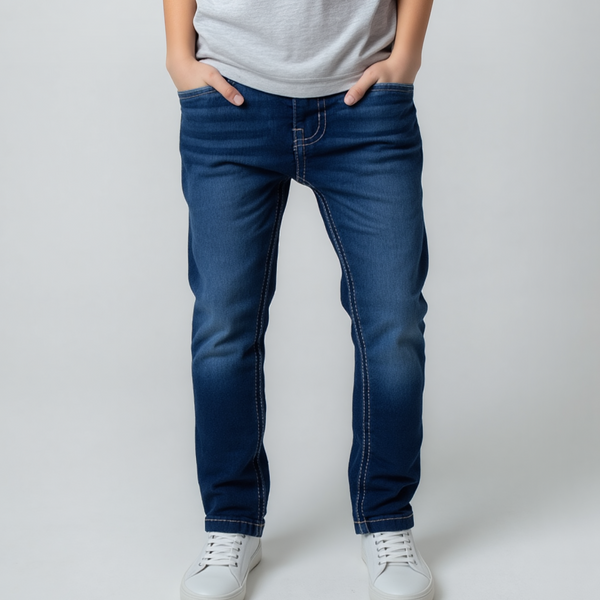 Boys Mid Blue Blast Denim Jeans