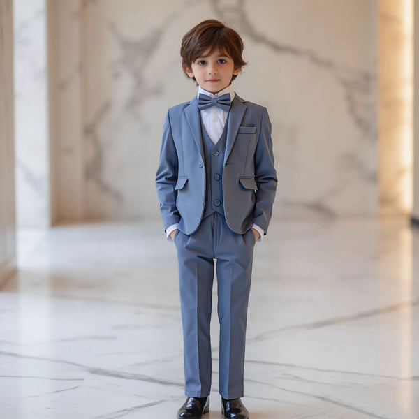 Baby Boy 4 Piece Light Blue Formal Suit