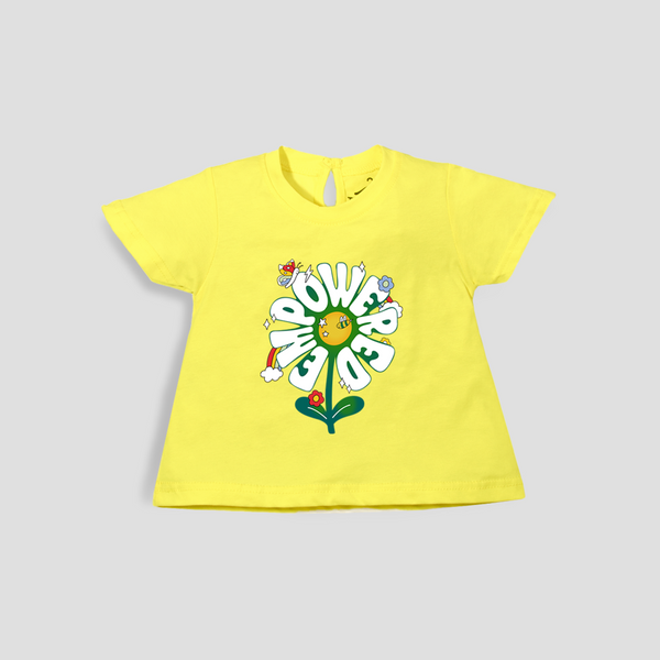 Baby Girl T-Shirt Top Lemon Flowers Print