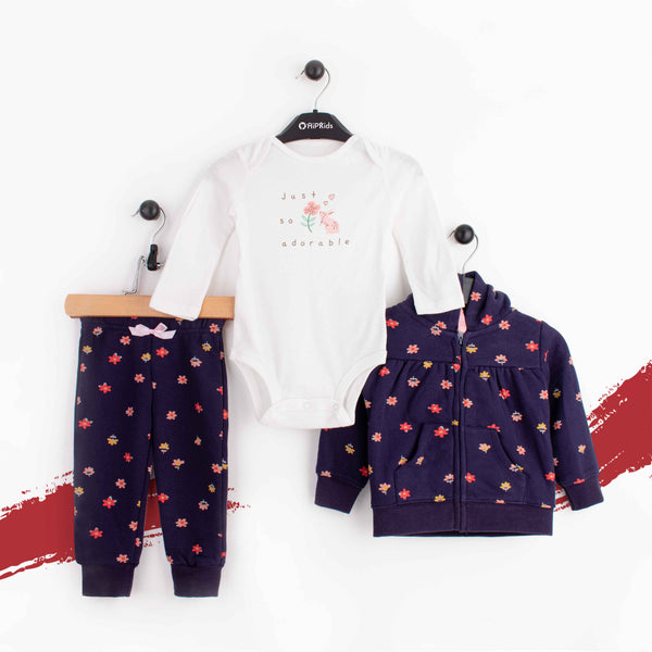 CT Baby Girl 3 Piece Set With Hoodie Just So Adorable