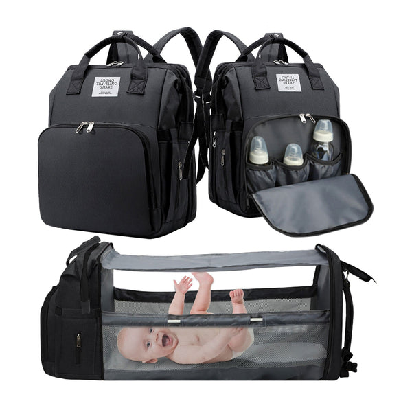 Foldable Changing Bags For Baby, With Changing Mat Large Capacity Multi Colors