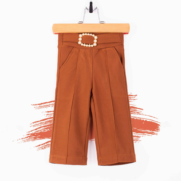 Baby Girl Brown Fancy Clip Flapper