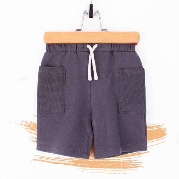 C.A Baby Boy Charcoal Cotton Jersey Shorts