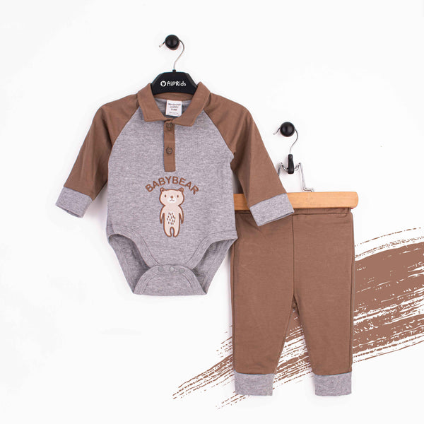 Baby boy 2 Piece Set Baby Bear