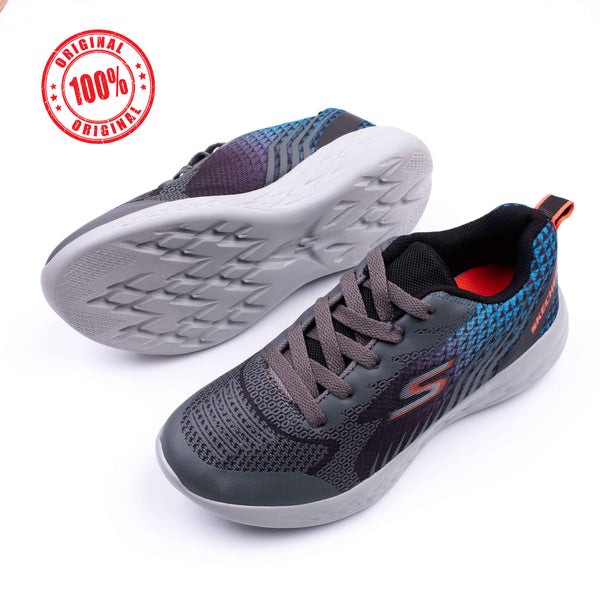 SK Boy Grey Lace-Up Sneakers