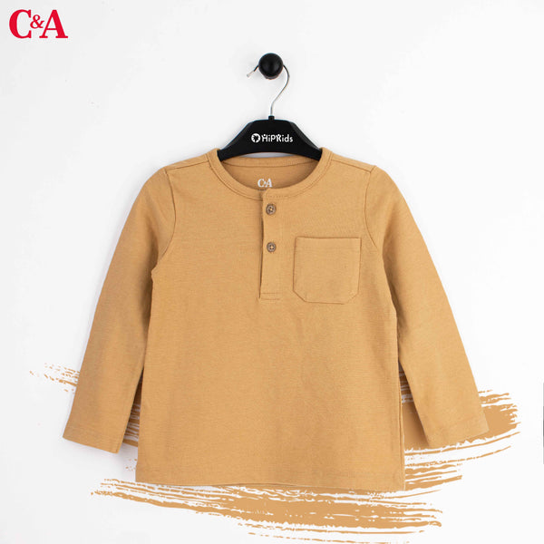 C.A Full Sleeves Mustard With Pocket Design