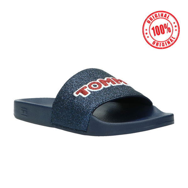 TH Tommy Glitter Slides Top