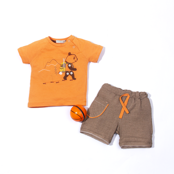 Baby Boy 2 Piece Set 3D Panda