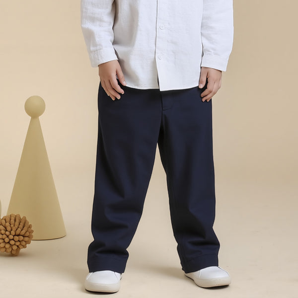 Polo-R.L Navy Blue Cotton Pant
