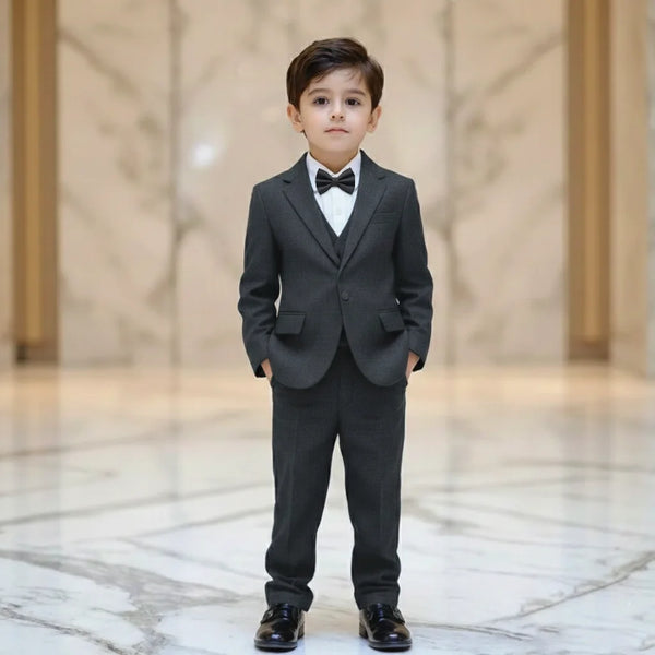 formal dress boy Boys Pumpkin Orange Formal Dress Shirt & Tie