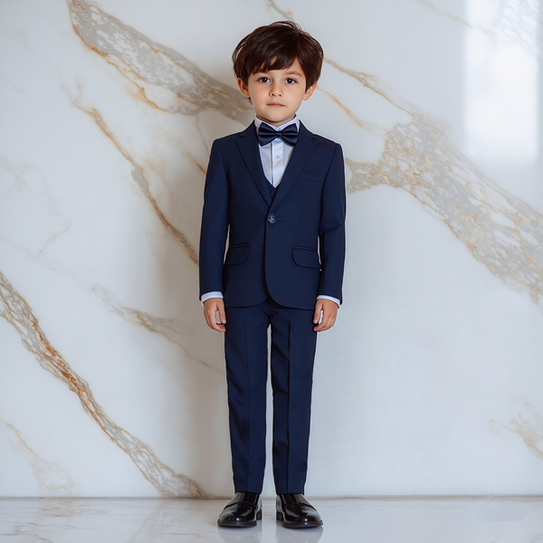 Baby Boy 4 Piece Royal Blue Formal Suit