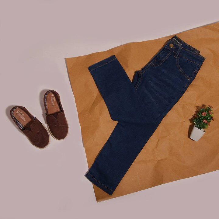 Boys Mid Blue Denim Pant