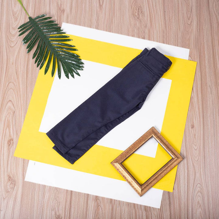 Boys Navy Blue Chinos Pant