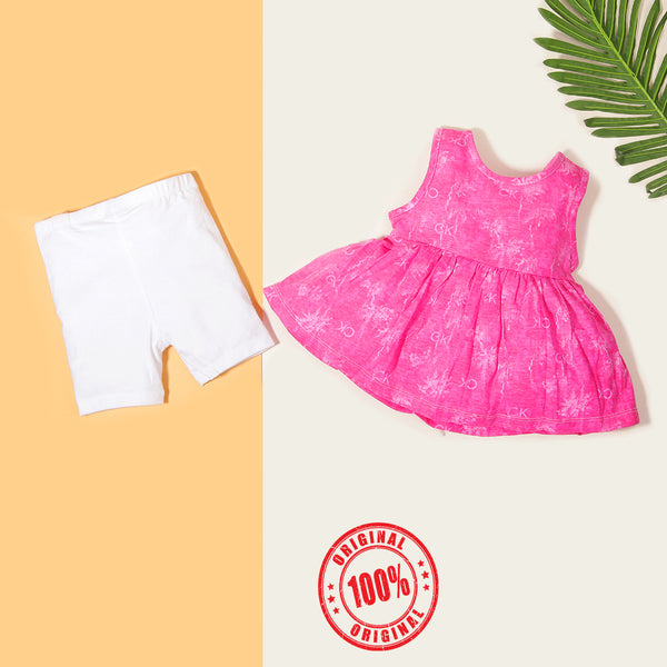 C-k Baby girl 2 Piece Set Pink/White