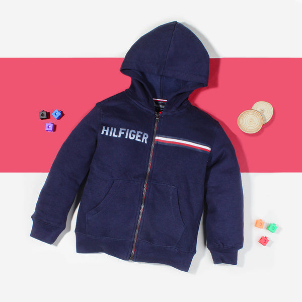 TH-Tommy Navy Blue Upper With Hoodie
