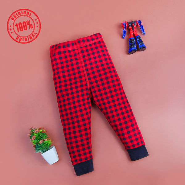 Polo-R.L Baby Girl Trouser Red/Black Checked Print