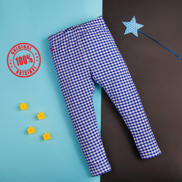 Polo-R.L Unisex Trouser Blue Checked Print