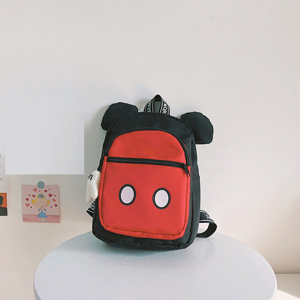 Mouse Glove Kids Red Black Soft Backpack Bag Size : Height x Length x Width 28 x 21 x 9 cm