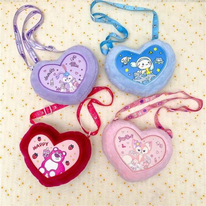 Baby Pink Cat Bunny Stuffed Animals Melody Plush Bags