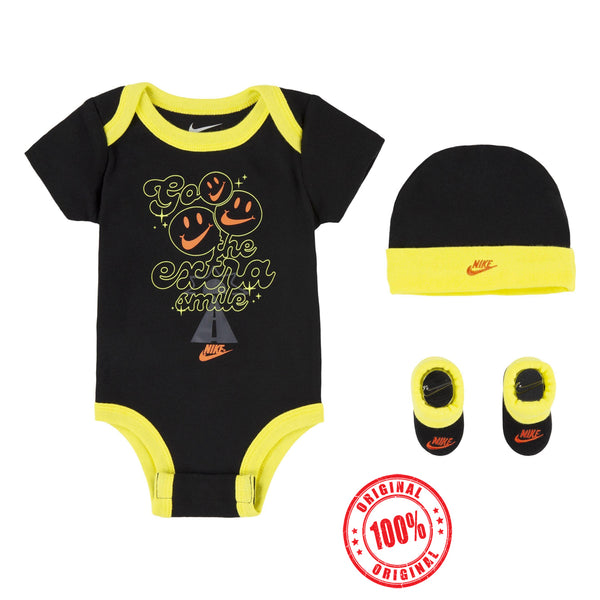 Baby Boy Bodysuit, Hat And Booties 3 Piece Set