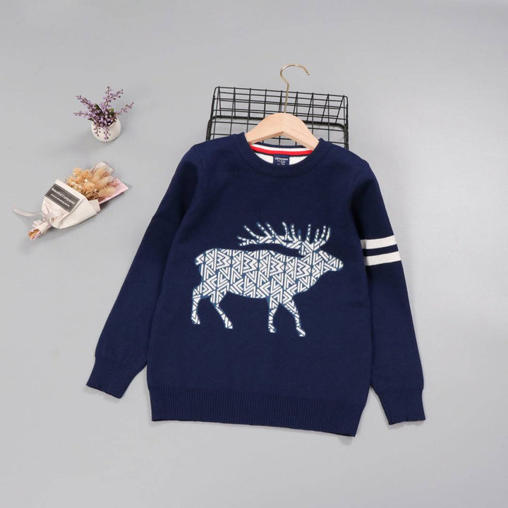 Boy Reindeer Full Sleeve Sweater