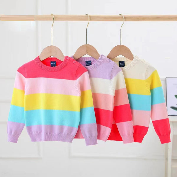 Baby Girl Multi Strap Sweater Multiple Color