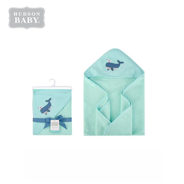 Hudson Baby Hooded Towel Shark n Bird 30x30 Inches