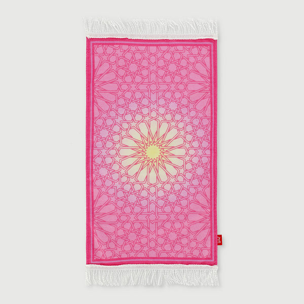 Prayer Mat Digital Print Pink Flower
